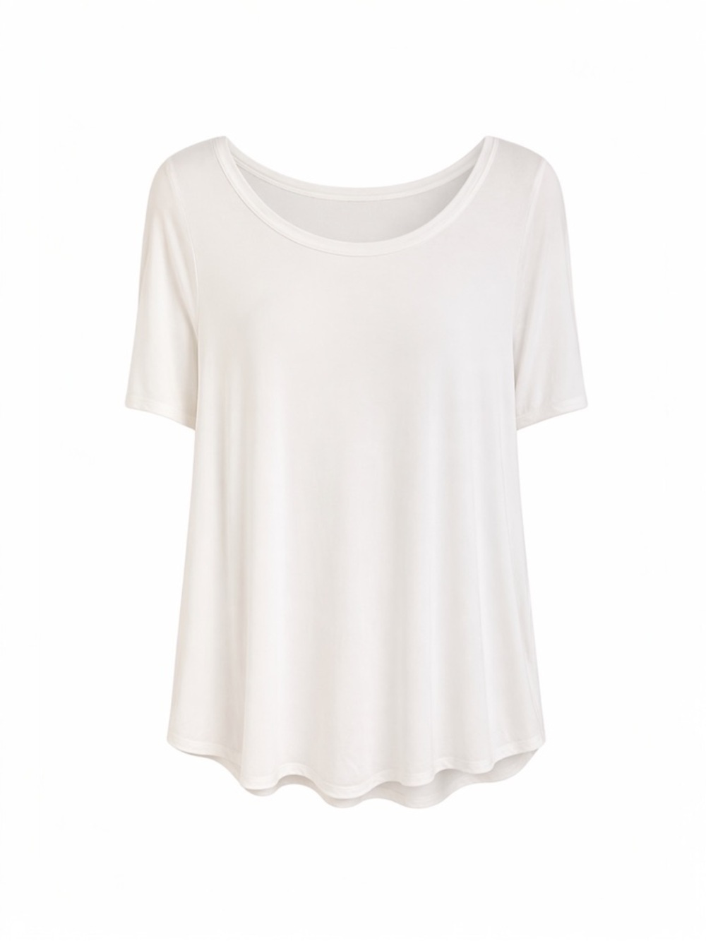Lane Bryant Perfect Sleeve Max Swing Top Size 10/12 | White NWOT - Summer Vibes